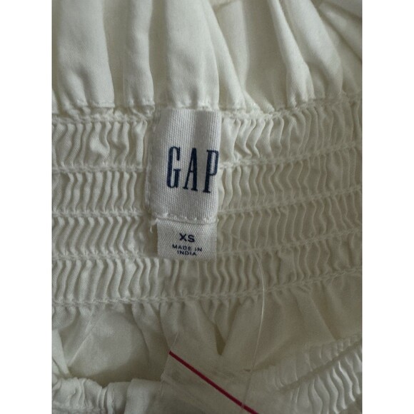 NWT  Chic Gap Ruffle collar  Pleated Sleeves Babydoll Style Shirt Cotton SIZE XS - Picture 2 of 8